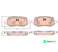 TRW DISC BRAKE BRAKE PAD SET GDB2367