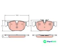 TRW DISC BRAKE BRAKE PAD SET GDB2374