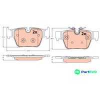TRW DISC BRAKE BRAKE PAD SET GDB2384 FOR BMW