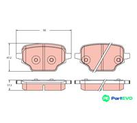TRW DISC BRAKE BRAKE PAD SET GDB2410