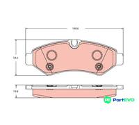 TRW DISC BRAKE BRAKE PAD SET GDB2422