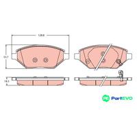 TRW DISC BRAKE BRAKE PAD SET GDB2425 FOR OPEL VAUXHALL