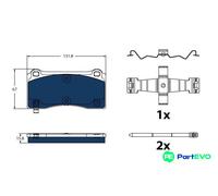 TRW DISC BRAKE BRAKE PAD SET GDB2431BTE FOR TESLA