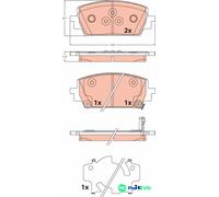 TRW DISC BRAKE BRAKE PAD SET GDB2463 FOR HYUNDAI
