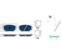 TRW DISC BRAKE BRAKE PAD SET GDB2495BTE