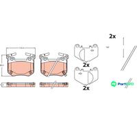 TRW DISC BRAKE BRAKE PAD SET GDB2520 FOR KIA