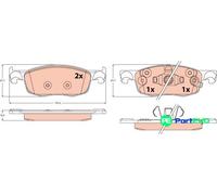 TRW DISC BRAKE BRAKE PAD SET GDB2576