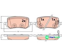 TRW DISC BRAKE BRAKE PAD SET GDB2615