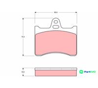 TRW DISC BRAKE BRAKE PAD SET GDB262 FOR CITROËN