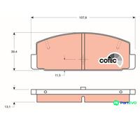 TRW DISC BRAKE BRAKE PAD SET GDB3088 FOR MAZDA