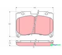 TRW DISC BRAKE BRAKE PAD SET GDB3106 FOR TOYOTA