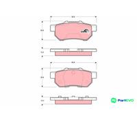TRW DISC BRAKE BRAKE PAD SET GDB3113 FOR HONDA