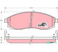TRW DISC BRAKE BRAKE PAD SET GDB3124 FOR MITSUBISHI NISSAN