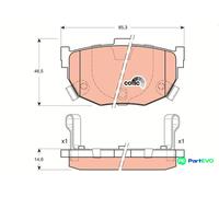 TRW DISC BRAKE BRAKE PAD SET GDB3170 FOR HYUNDAI