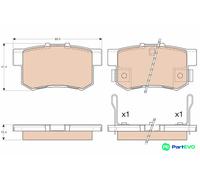 TRW DISC BRAKE BRAKE PAD SET GDB3175 FOR HONDA MG ROVER