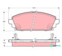 TRW DISC BRAKE BRAKE PAD SET GDB3189 FOR HONDA