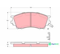 TRW DISC BRAKE BRAKE PAD SET GDB3230 FOR MAZDA