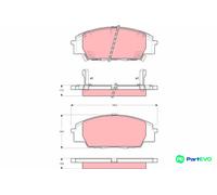 TRW DISC BRAKE BRAKE PAD SET GDB3250 FOR HONDA