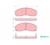 TRW DISC BRAKE BRAKE PAD SET GDB3261