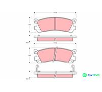 TRW DISC BRAKE BRAKE PAD SET GDB3264 FOR MAZDA