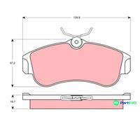 TRW DISC BRAKE BRAKE PAD SET GDB3271 FOR NISSAN