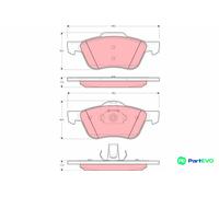 TRW DISC BRAKE BRAKE PAD SET GDB3272 FOR NISSAN