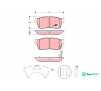 TRW DISC BRAKE BRAKE PAD SET GDB3276 FOR DAIHATSU SUZUKI