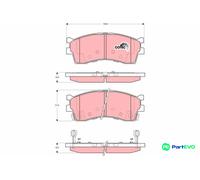 TRW DISC BRAKE BRAKE PAD SET GDB3285 FOR KIA