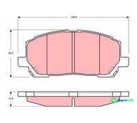 TRW DISC BRAKE BRAKE PAD SET GDB3286 FOR LEXUS