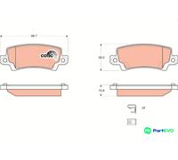 TRW DISC BRAKE BRAKE PAD SET GDB3289 FOR TOYOTA