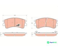 TRW DISC BRAKE BRAKE PAD SET GDB3310 FOR MAZDA