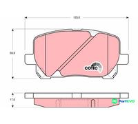 TRW DISC BRAKE BRAKE PAD SET GDB3315 FOR TOYOTA