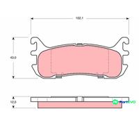 TRW DISC BRAKE BRAKE PAD SET GDB3319 FOR MAZDA