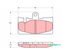 TRW DISC BRAKE BRAKE PAD SET GDB3323 FOR TOYOTA LEXUS