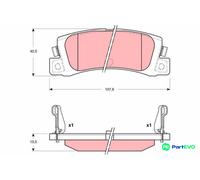 TRW DISC BRAKE BRAKE PAD SET GDB3329 FOR TOYOTA