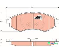 TRW DISC BRAKE BRAKE PAD SET GDB3330 FOR CHEVROLET DAEWOO