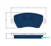 TRW DISC BRAKE BRAKE PAD SET GDB3332BTE