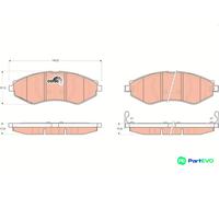 TRW DISC BRAKE BRAKE PAD SET GDB3347 FOR CHEVROLET