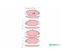 TRW DISC BRAKE BRAKE PAD SET GDB3354