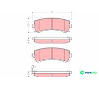 TRW DISC BRAKE BRAKE PAD SET GDB3362