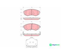 TRW DISC BRAKE BRAKE PAD SET GDB3365 FOR SSANGYONG