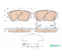 TRW DISC BRAKE BRAKE PAD SET GDB3377 FOR HYUNDAI