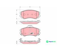 TRW DISC BRAKE BRAKE PAD SET GDB3386 FOR HYUNDAI KIA