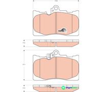 TRW DISC BRAKE BRAKE PAD SET GDB3398 FOR LEXUS