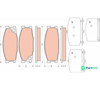 TRW DISC BRAKE BRAKE PAD SET GDB3423