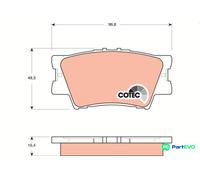 TRW DISC BRAKE BRAKE PAD SET GDB3426 FOR TOYOTA LEXUS