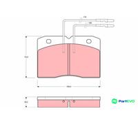 TRW DISC BRAKE BRAKE PAD SET GDB343