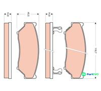 TRW DISC BRAKE BRAKE PAD SET GDB3436 FOR SUZUKI