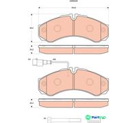 TRW DISC BRAKE BRAKE PAD SET GDB3440