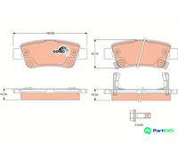 TRW DISC BRAKE BRAKE PAD SET GDB3446 FOR HONDA